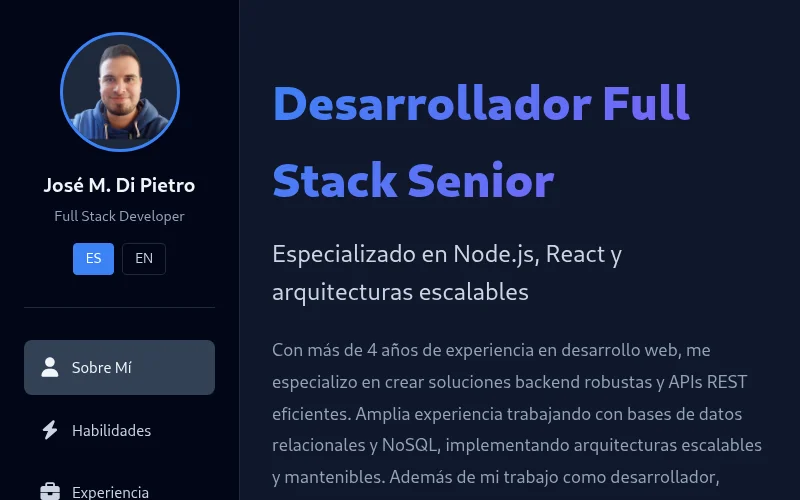 Captura de pantalla de José Mauricio Di Pietro