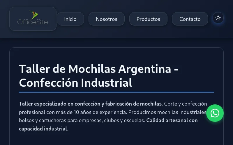 Captura de pantalla de Taller de Mochilas